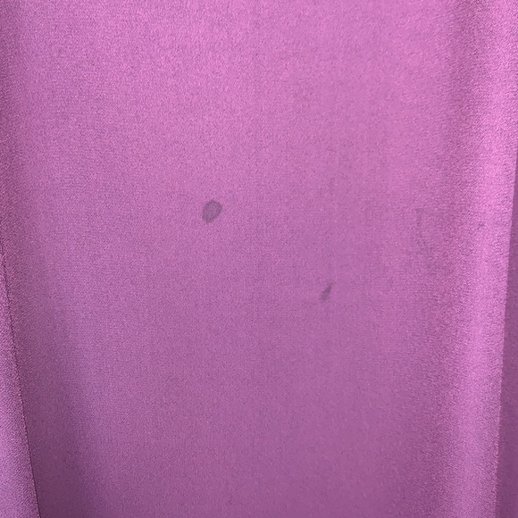 Timing Purple Solid V Neck Roll tab Sleeves Shirt Dress size Medium - Picture 9 of 12